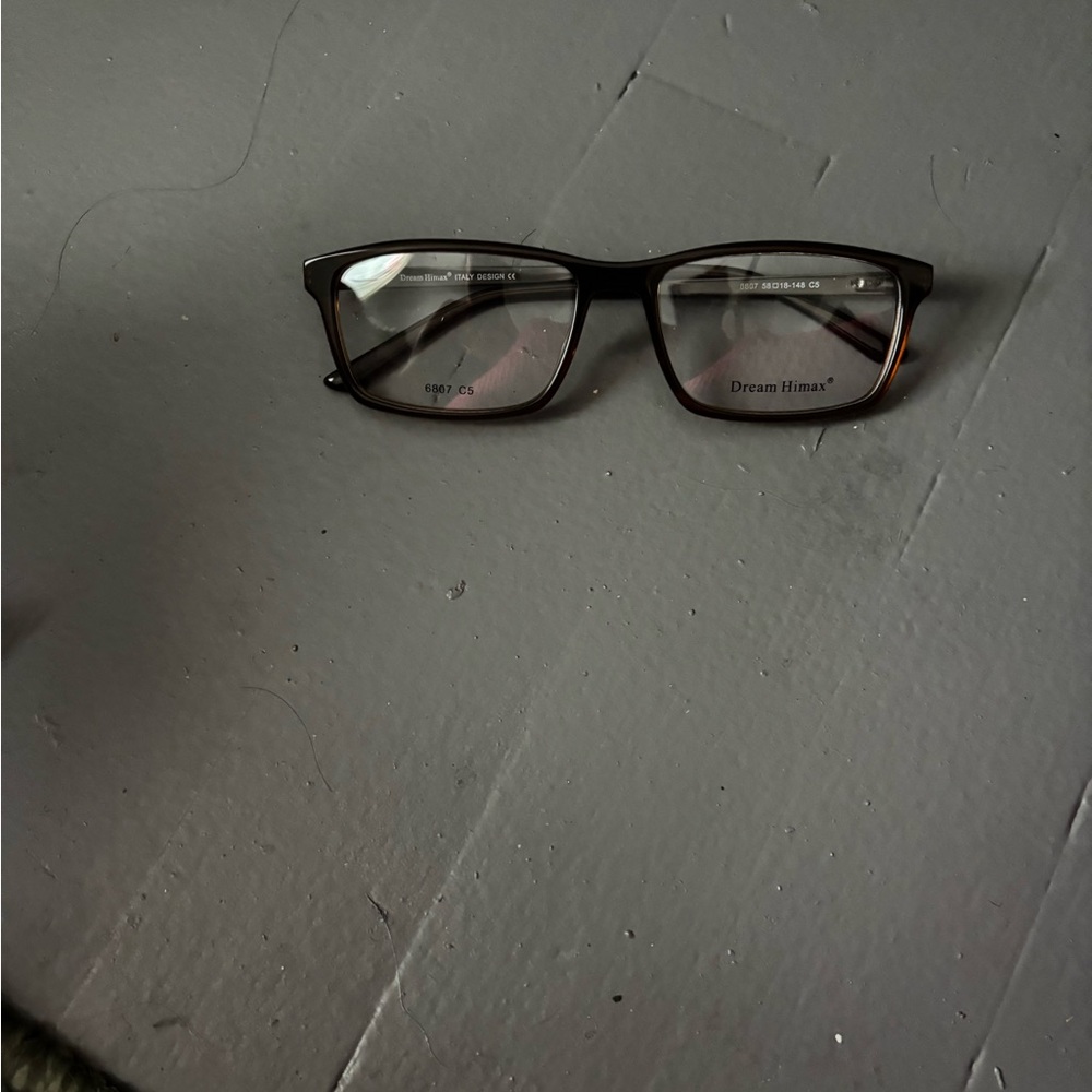 Modern Rectangular Black And Brown Glasses - image 4